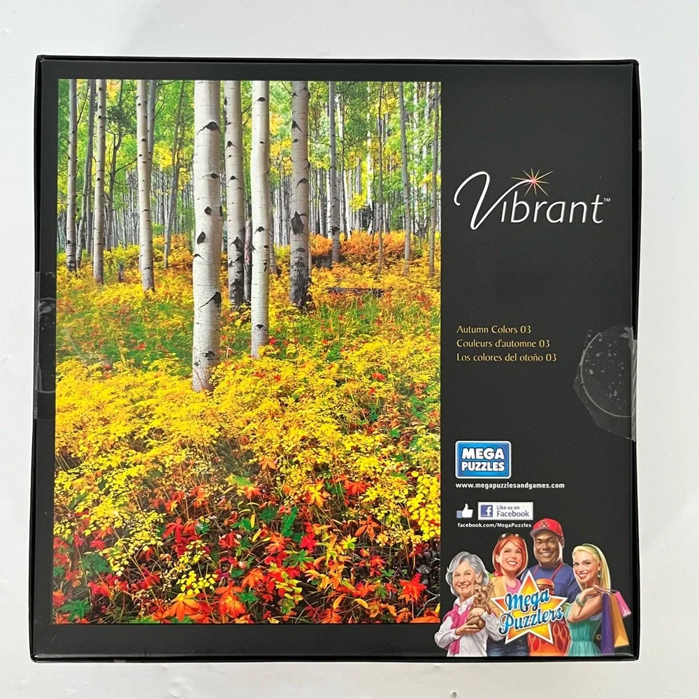 Vibrant Jigsaw Puzzle Mega Puzzlers‎ 1000 Piece Aspens, Autumn Colors 03 - New
